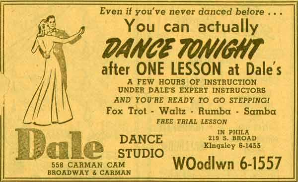 558 Carman Street, New Jersey Bell Yellow Pages, 1955