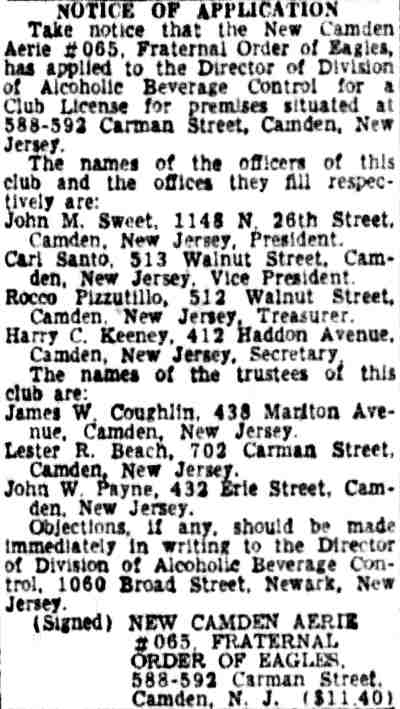 588-592 Carman Street, 1954