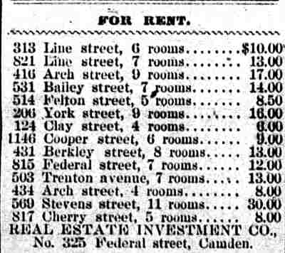 Real Estate Investment Co - Camden Daily Telegram March 11 1897