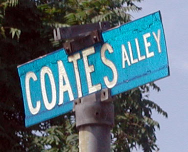 Intersection of Coates Alley and Division Street