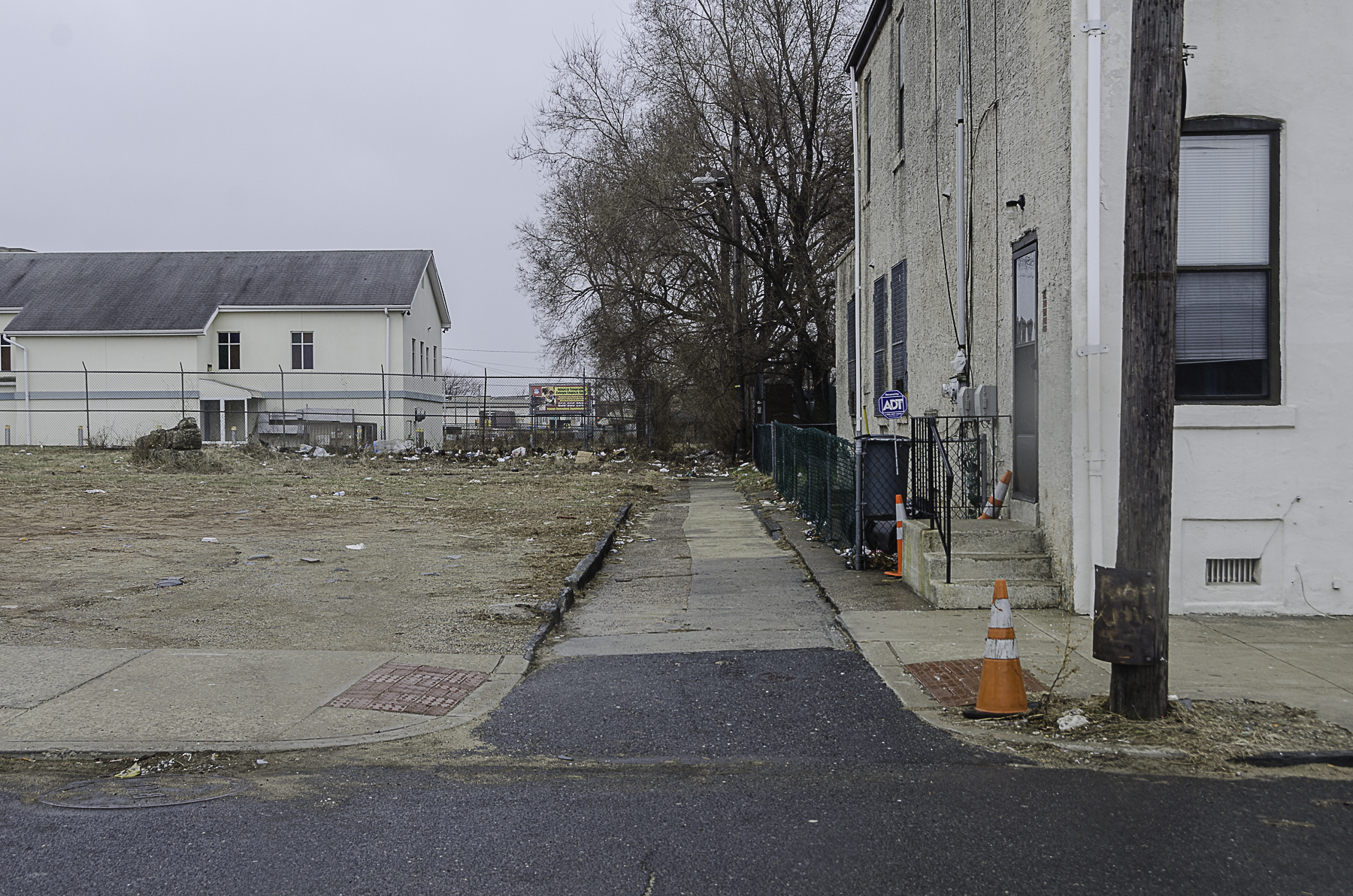 Looking South on Coates Alley from Spruce Street, March 19, 2014