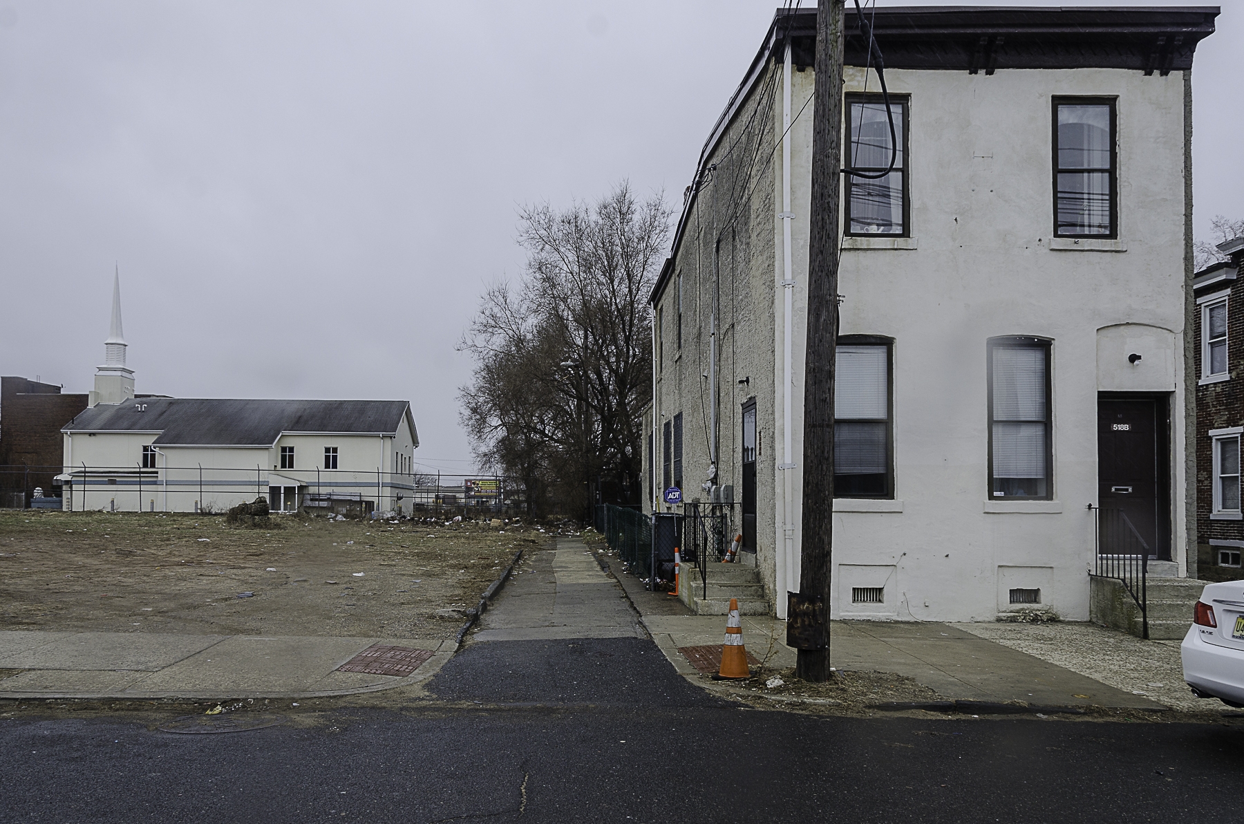 Looking south on Coates Street from Spruce Street, March 19, 2014