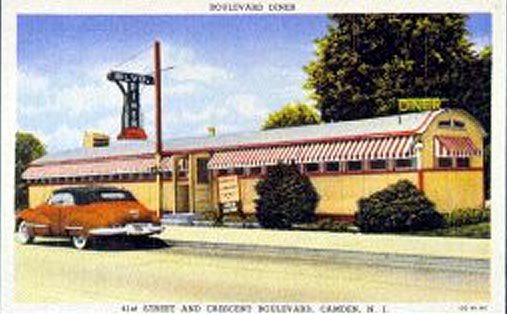 Boulevard Diner, 4557 Crescent Boulevard — postcard, circa 1950s