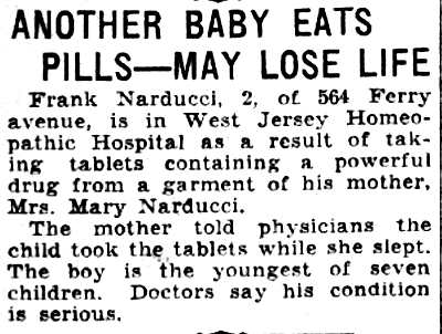 Another Baby Eats Pills — May Lose Life