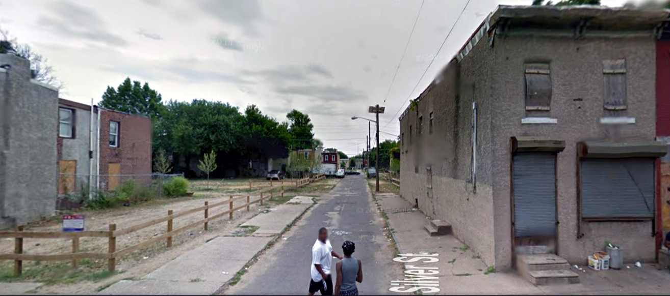 Looking south on Silver Street from Line Street, 2012