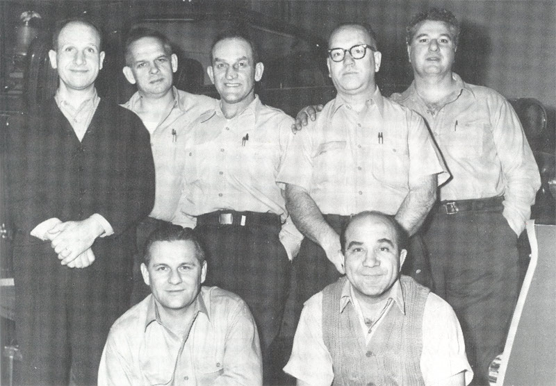 Engine Company 3 and the 3rd Battalion in quarters at Broadway and Ferry Avenue, South Camden, 1956