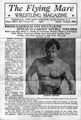 Wrestling advertisement, December 1942