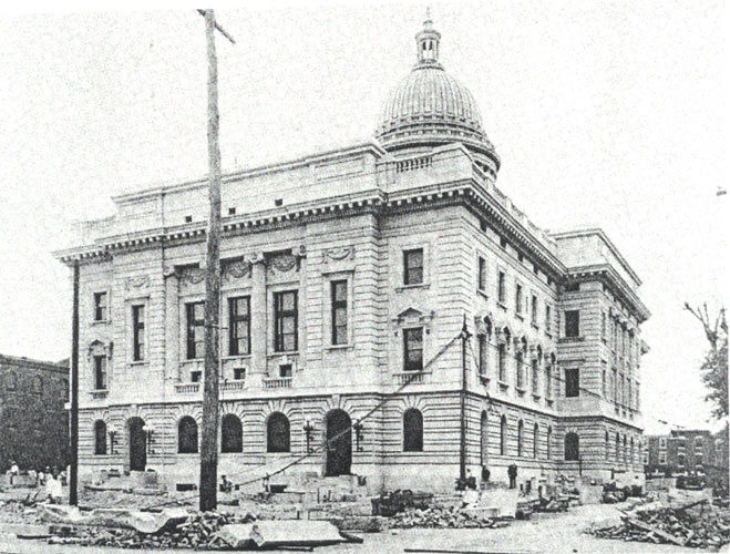 The new Camden County Courthouse prior to its dedication, 1904