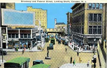 Broadway looking south from Federal Street — about 1930