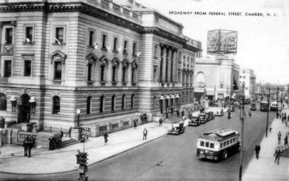 Broadway and Federal Street, 1930s — Camden Courier-Post, August 4, 1936