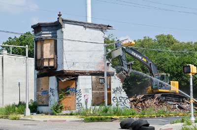Demolition of 940 Haddon Avenue, August 9, 2012