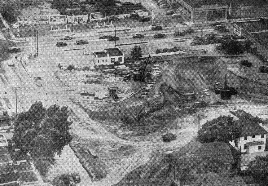 Underpass construction at Haddon Avenue and Route 130, July 1948