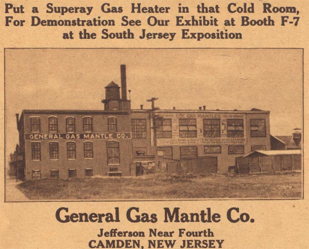 Southeast corner of South 4th Street and Jefferson Street, 1926 — General Gas Mantle Company