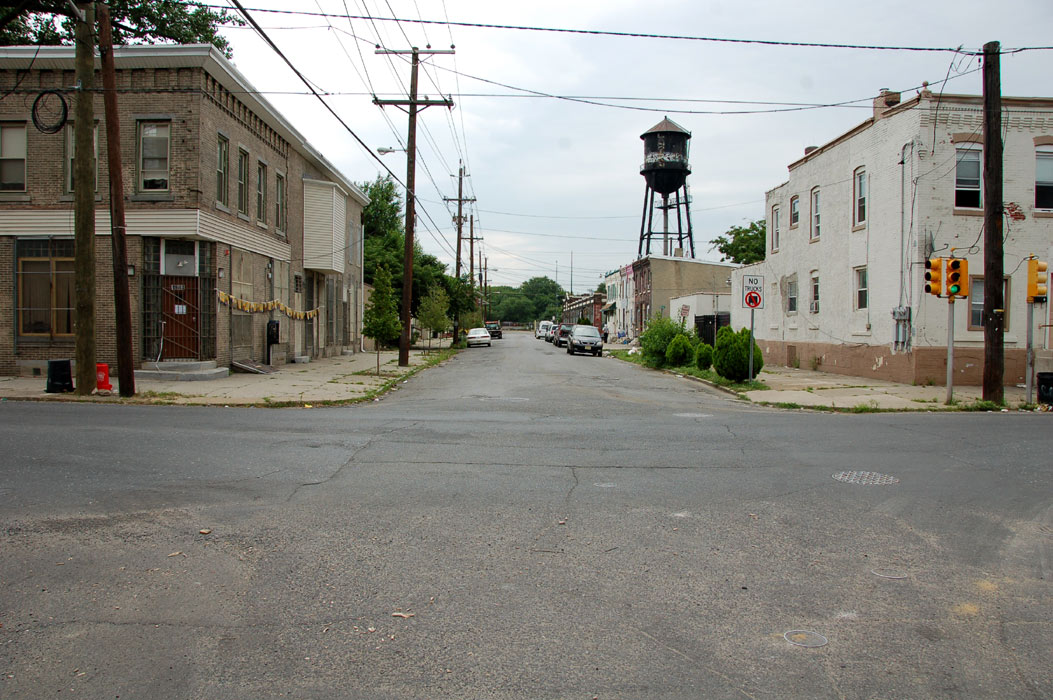 Looking east from Broadway on Jefferson Street, June 27, 2011