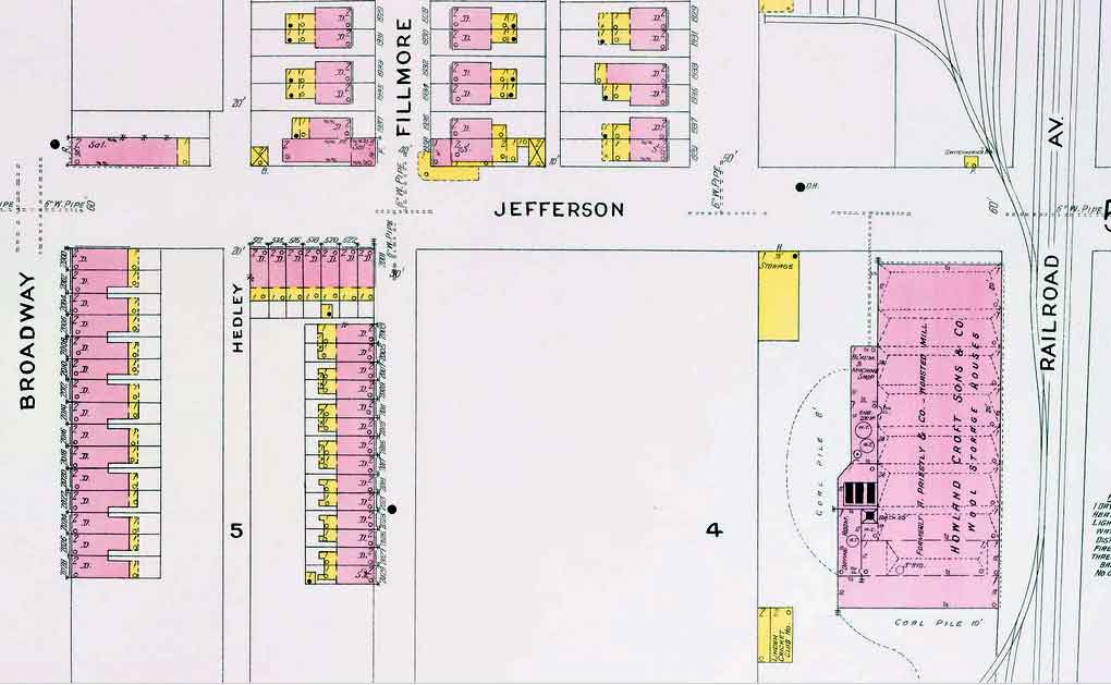 Jefferson Street from Broadway to Railroad Avenue, 1906