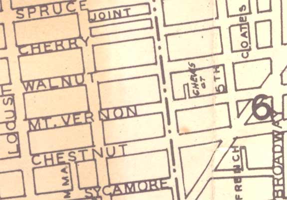 1946 map of Camden showing Joint Alley