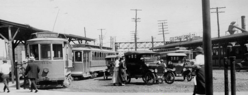 Kaighn's Point Ferry and trolley, early 1900s