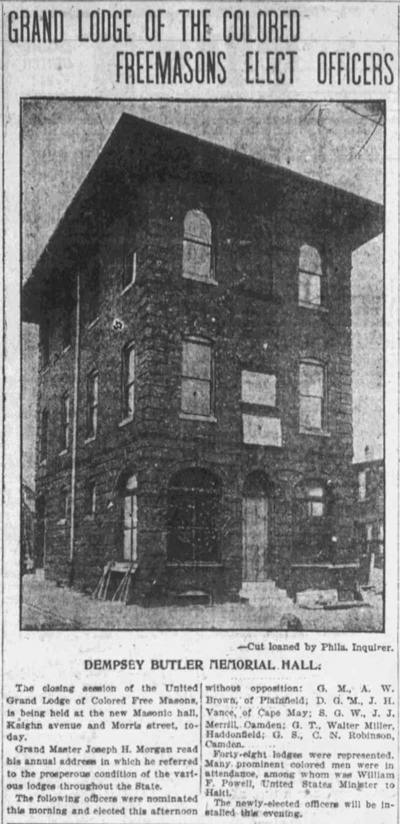 711 Kaighn Avenue, Dempsey Butler Hall / Pride of Camden Lodge No. 83