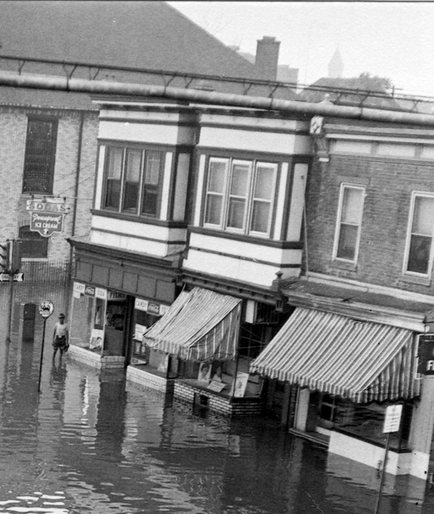 901-905 Kaighn Avenue flood, August 11, 1958, Bob Bartosz