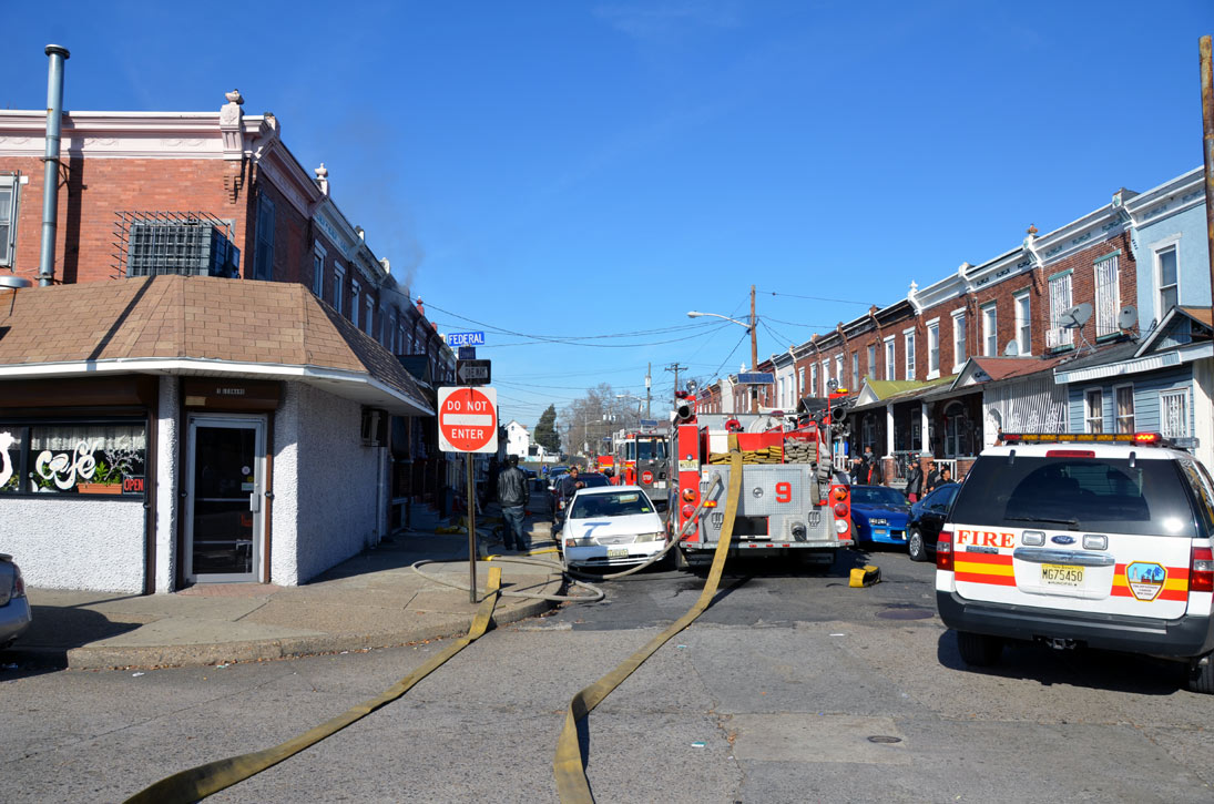 View from across Federal Street, December 3, 2011