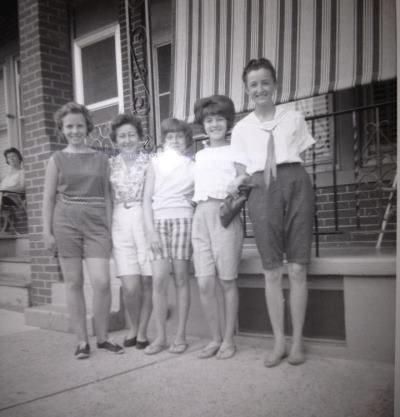 Neighbors at 2312 South 9th Street — Clare Rodenbaugh, Ruth Miller, Olga Billy and friends