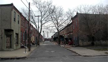 2000 Arlington Street, Bresan grocery, looking north to south — December 24, 2002