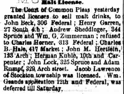 Malt License newspaper clipping