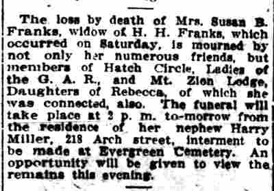 218 Arch Street - Harry Miller and Harry H. Franks - Camden Post-Telegram August 7 1911