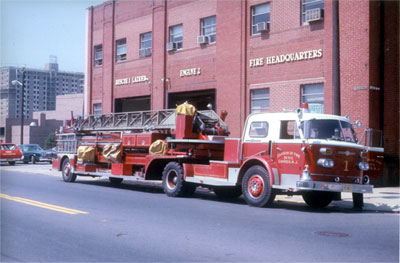 North 3rd Street side of former Camden Courier-Post Press Building then Fire Headquarters June 27 1977