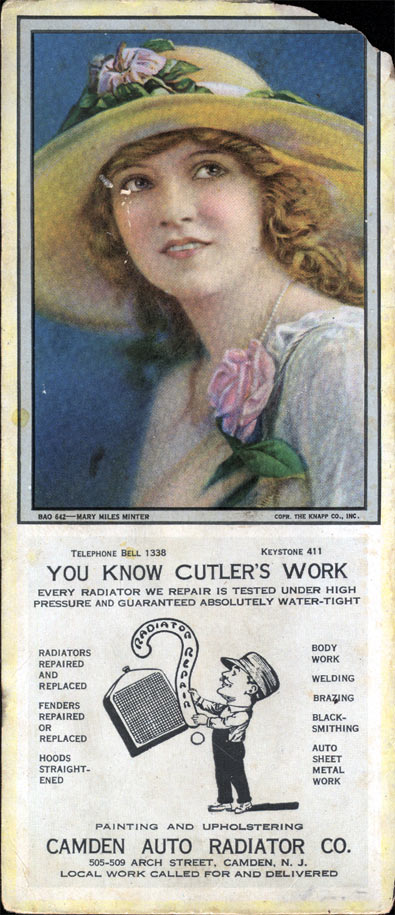 Camden Auto Radiator advertisement mid-1920s