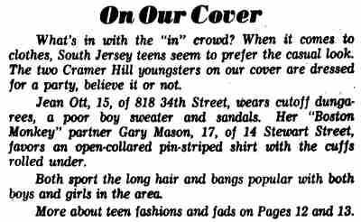 818 North 34th Street — Gary Mason article text, Courier-Post Weekend Magazine 1966