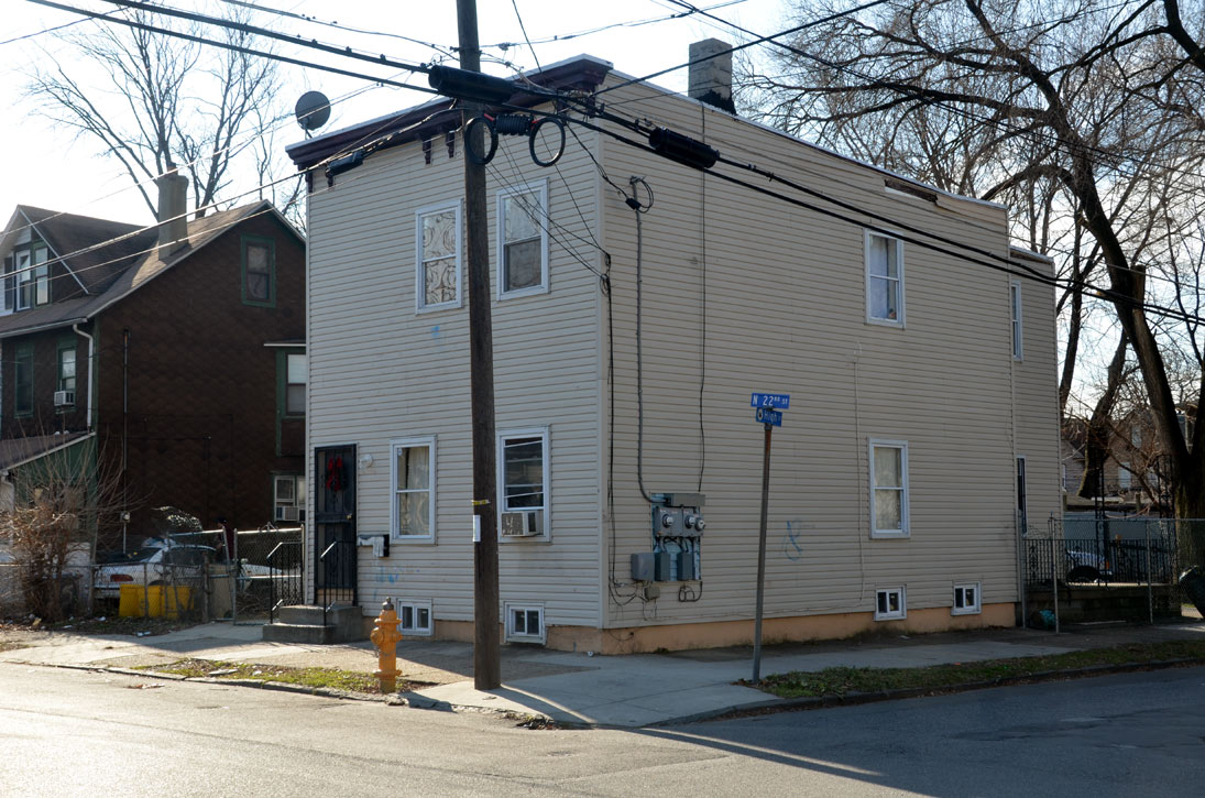Southwest corner of North 22nd Street and High Street, December 31, 2011