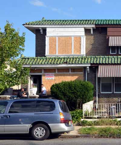 1532 Baird Avenue, fire damage, September 29, 2011