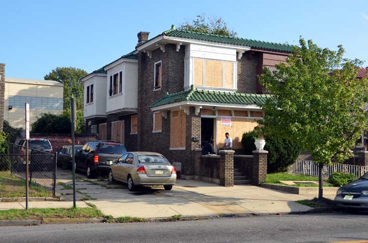 1532 Baird Avenue, fire damage, September 29, 2011 (second view)