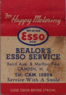 Esso service station at Baird Boulevard and Marlton Avenue (second view)