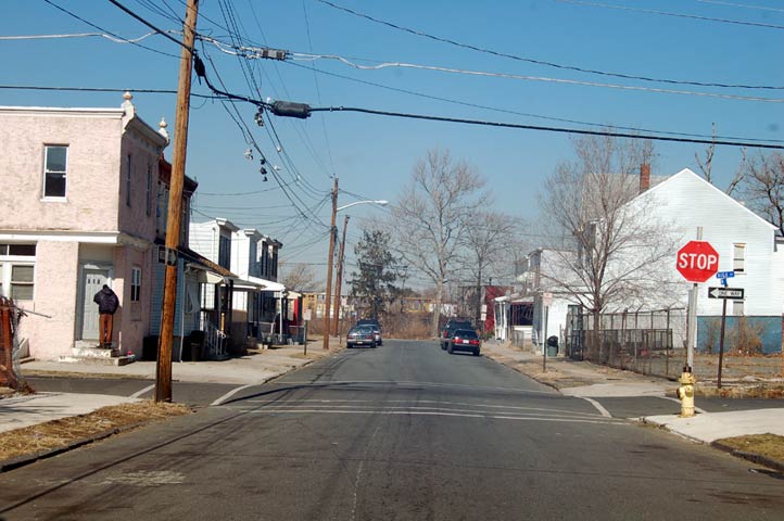 Looking north on North 21st Street from High Street, February 25, 2009