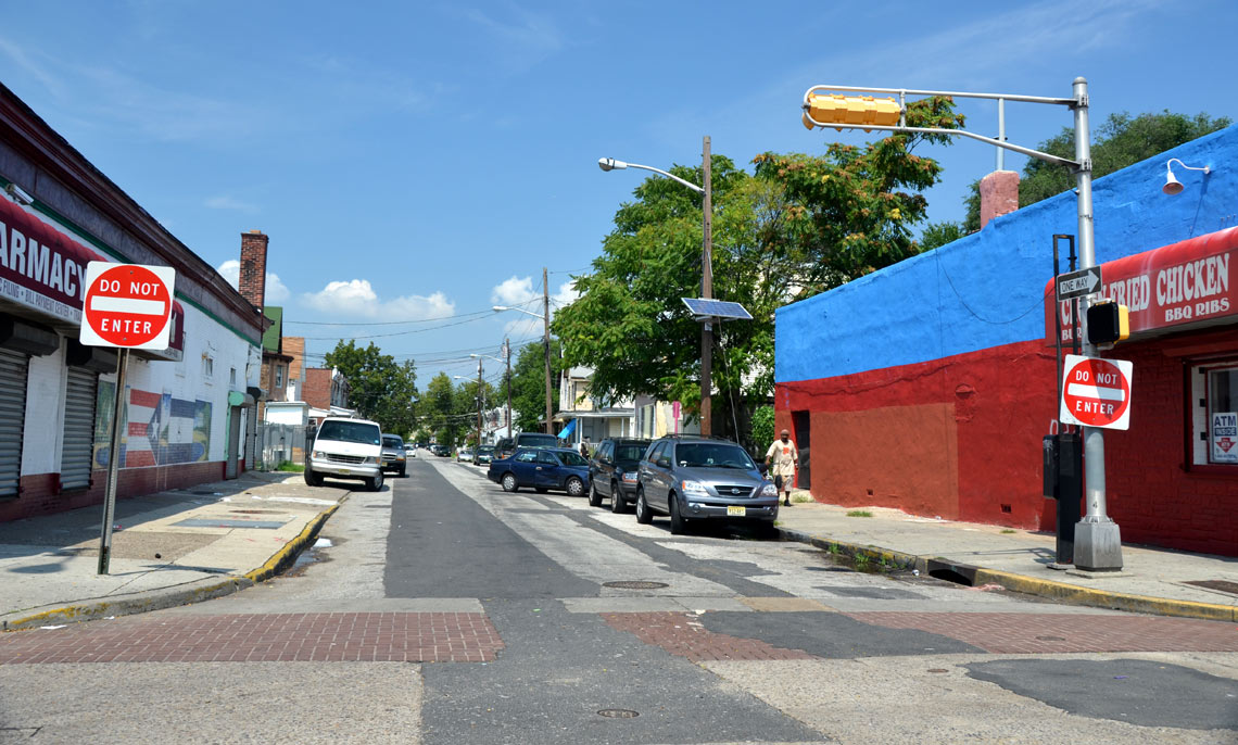 North 24th Street looking north from Federal Street, 2011