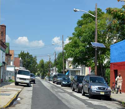 North 24th Street looking north from Federal Street, 2011