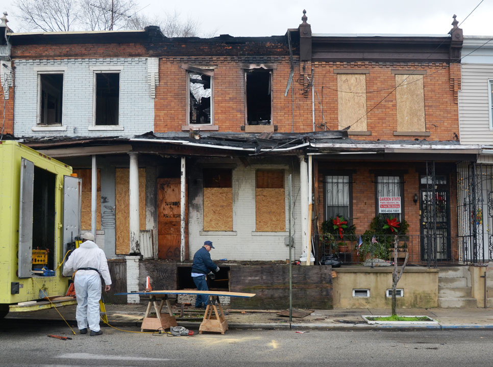 58, 60, 62 South 24th Street, fire, December 2011