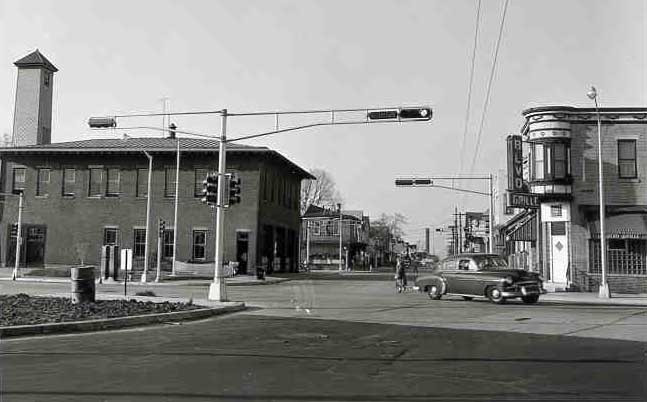 27th Street and Federal Street intersection, 1950s
