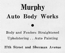 Murphy Auto Body Works, 701 North 27th Street, 1936-1939