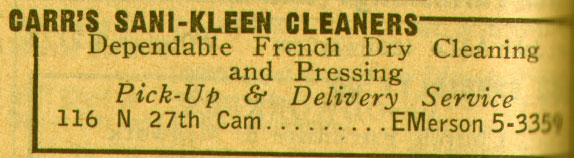 116 North 27th Street, New Jersey Bell, 1955