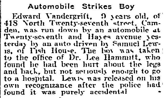 418 North 27th Street, Philadelphia Inquirer, April 23, 1917