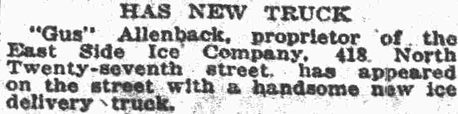 Has New Truck, Camden Post-Telegram, September 17, 1923