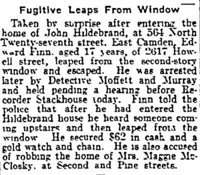 Fugitive Leaps From Window