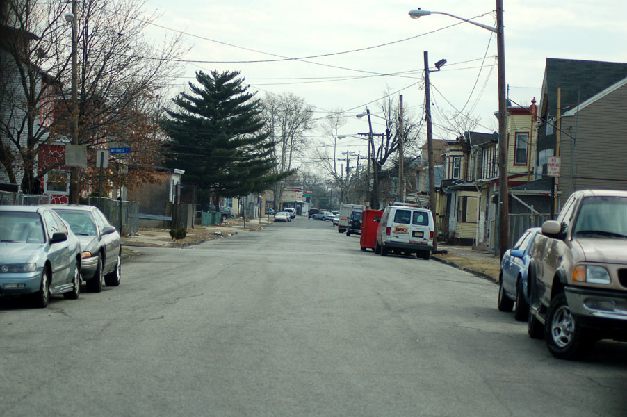 Looking south from Howell Street on North 26th Street, February 25, 2009