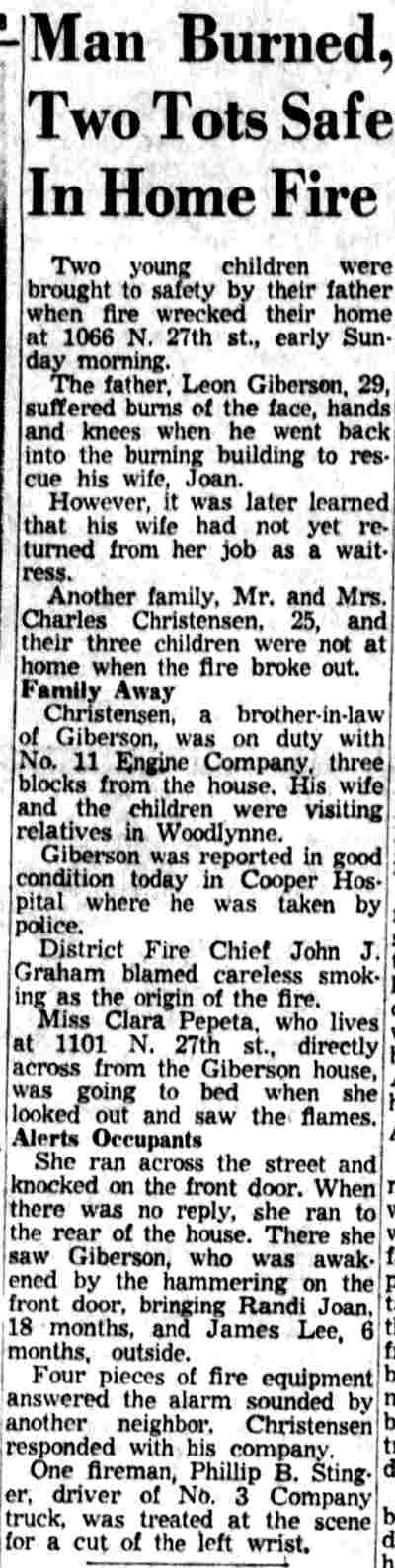 1066 North 27th Street, June 23, 1958