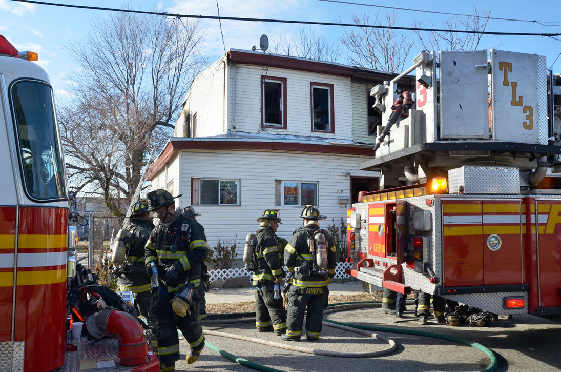 Fire at 119 North 26th Street, January 9, 2012