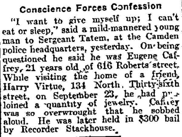 Conscience Forces Confession
