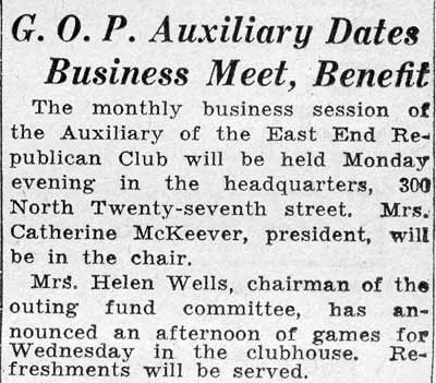 300 North 27th Street, February 8, 1936